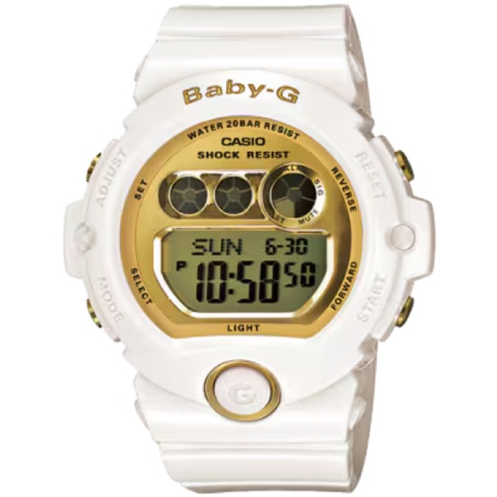 Baby-G Casio White/Gold watch